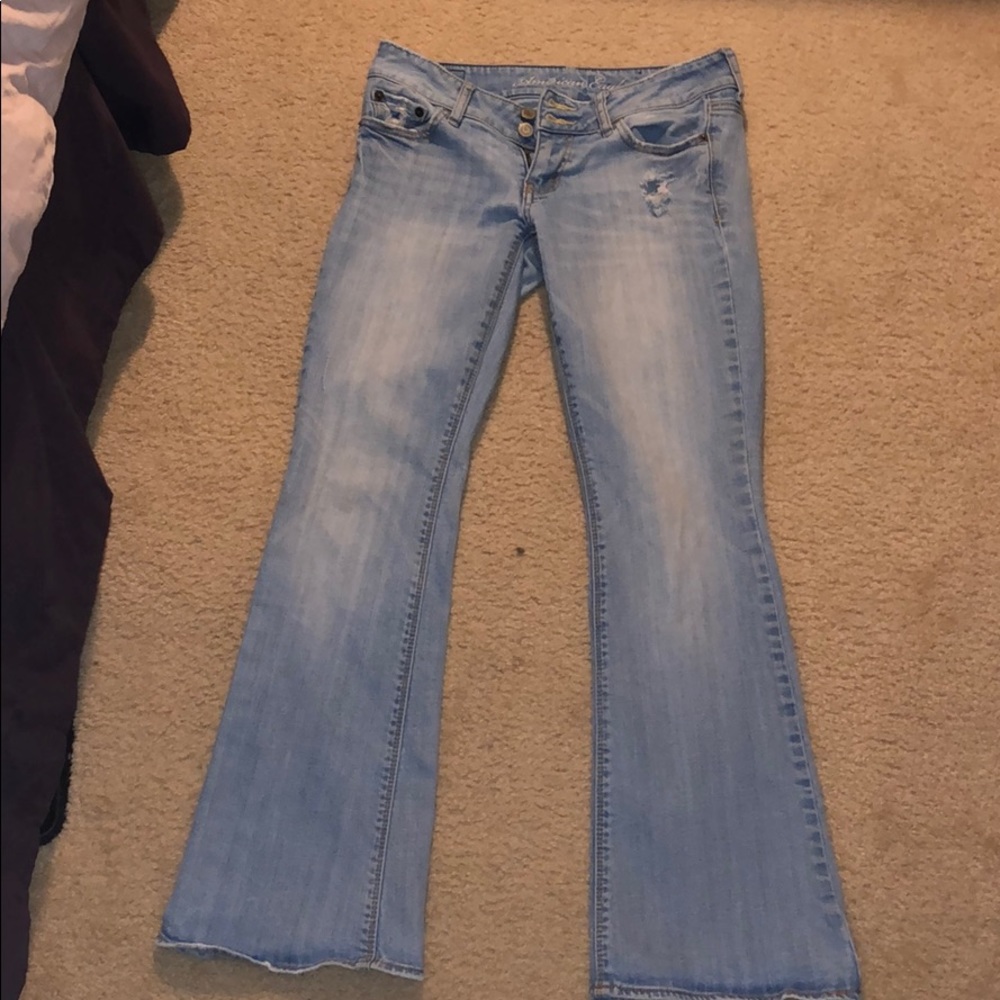 american eagle bell bottoms!!